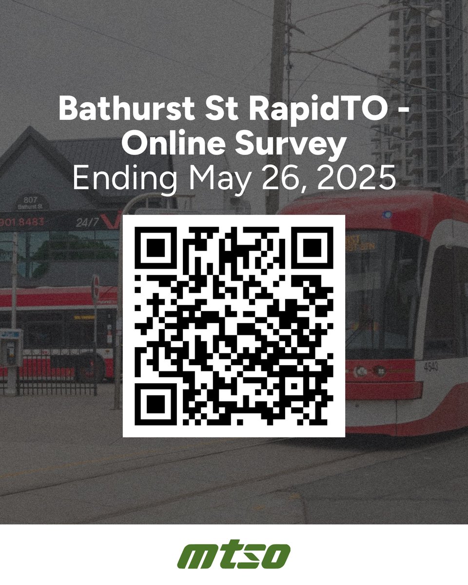 Do you travel or live along Bathurst or Dufferin St? Fill out the RapidTO surveys before May 26!

Bathurst: toronto.ca/services-payme…

Dufferin: toronto.ca/services-payme…