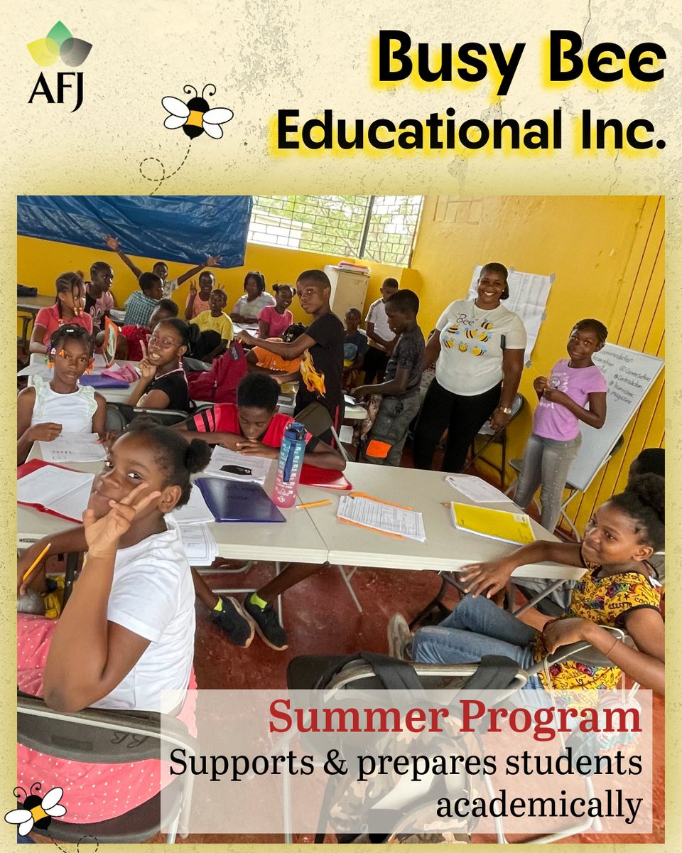 Grantee Highlight. Busy Bee Educational Inc. offers academic support and enrichment to students during the summer break, ensuring that they are well-prepared for the academic year.
Donate now using this link: bit.ly/3GE3KFr
#nonprofit #education #donatenow #jamaica