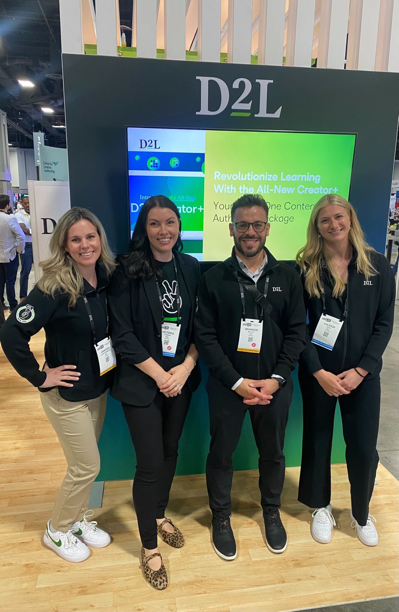 D2L's tweet image. Just wrapped an amazing week at #ATD2025 in DC! Highlights: connecting with L&D pros, the OpenSesame event at the Spy Museum, and Emma Thompson, PhD’s session on using AI to power self-directed learning. The future of learning is here! #L&D #AIinLearning