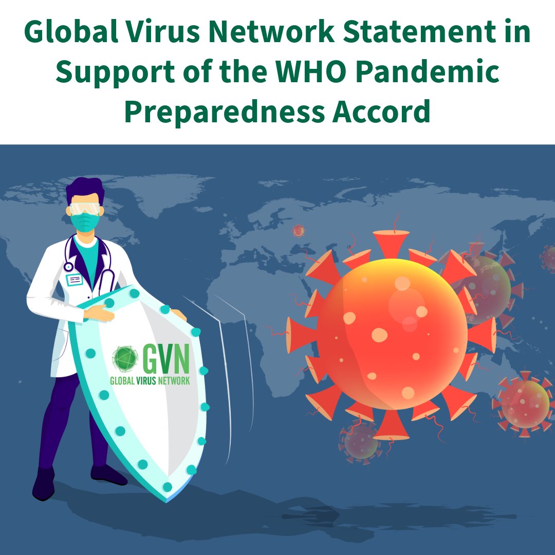 Global Virus Network (@globalvirusnews) on Twitter photo The Global Virus Network supports the <a href="/WHO/">World Health Organization (WHO)</a> Pandemic Preparedness Accord. It's a critical step toward global readiness, equity, and scientific leadership. No country should face the next pandemic alone.
Read the full statement: ow.ly/ZpRz50VWzY1
#GVN #WHOAccord The Global Virus Network supports the <a href="/WHO/">World Health Organization (WHO)</a> Pandemic Preparedness Accord. It's a critical step toward global readiness, equity, and scientific leadership. No country should face the next pandemic alone.
Read the full statement: ow.ly/ZpRz50VWzY1
#GVN #WHOAccord