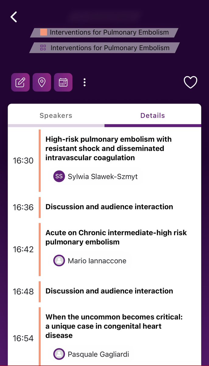 sylwia_slawek's tweet photo. Had a great time presenting (as always!) on pulmonary embolism at #EuroPCR 2025– no clots in the flow of information! 🫁💥
Thanks to everyone who joined the session!@PCRonline https://t.co/tq4rKJehNv