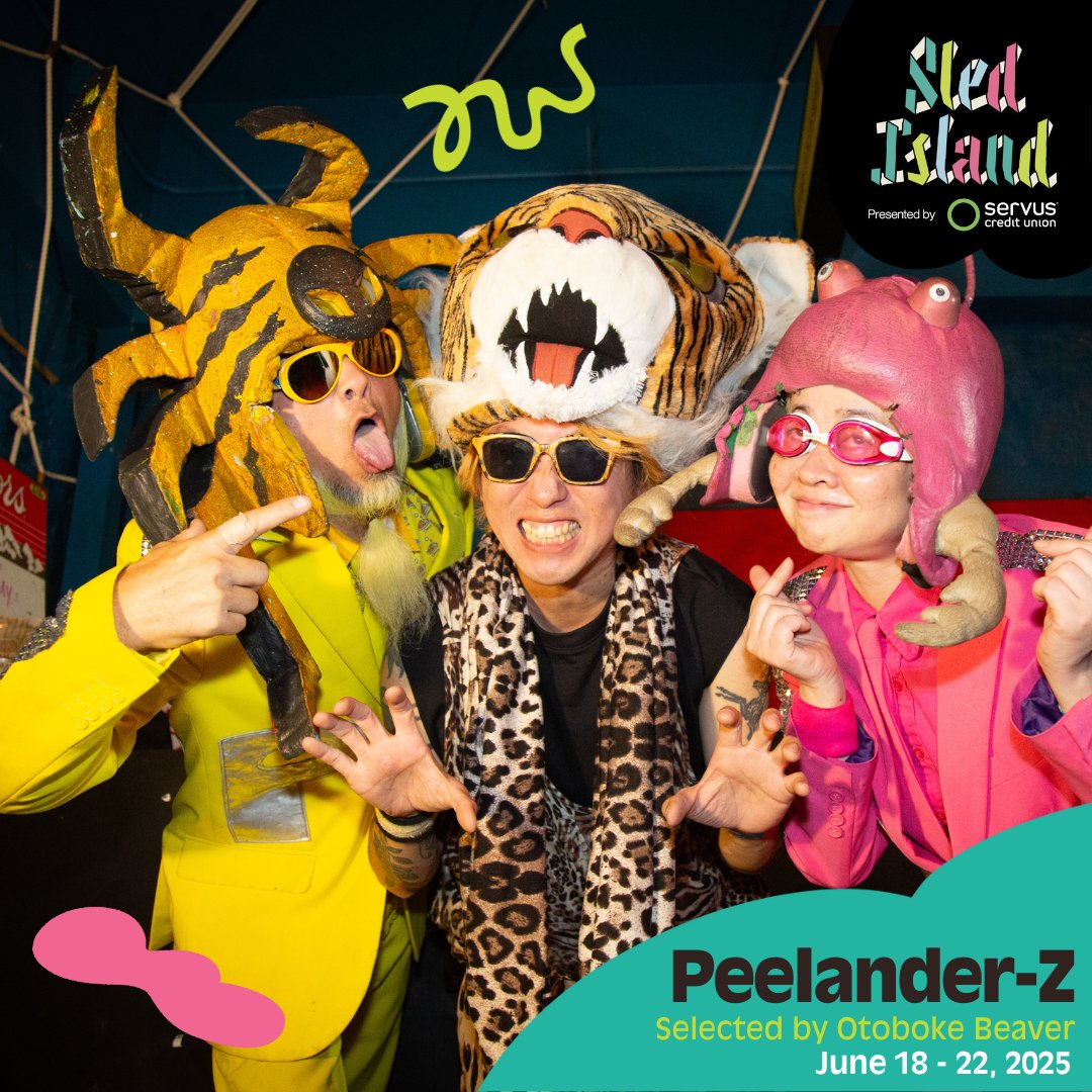 Japanese-American "action comic punk band" <a href="/peelanderz/">Peelander-Z</a> is set to bring their garage-rock fury to Sled Island this June.

Don't miss Peelander-Z and <a href="/lemonboyband/">LEMON BOY 🍋</a> with guests on Wednesday, June 18 at Dickens.

Passes and tickets are on sale now at SledIsland.com!