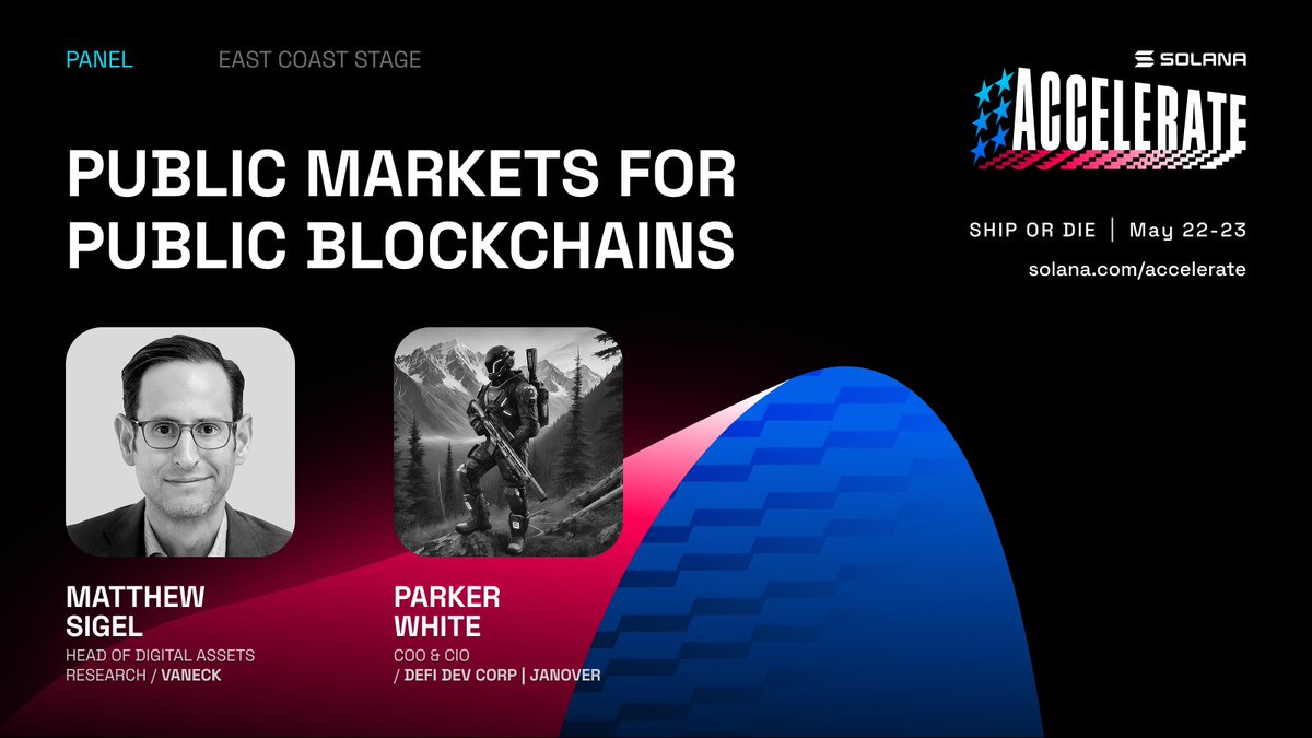 Looking forward to interviewing the COO of the best-performing crypto  equity of 2025, DFDV +4,300% to $430M market cap, at Solana Accelerate  tomorrow. Come check it out 🤝
