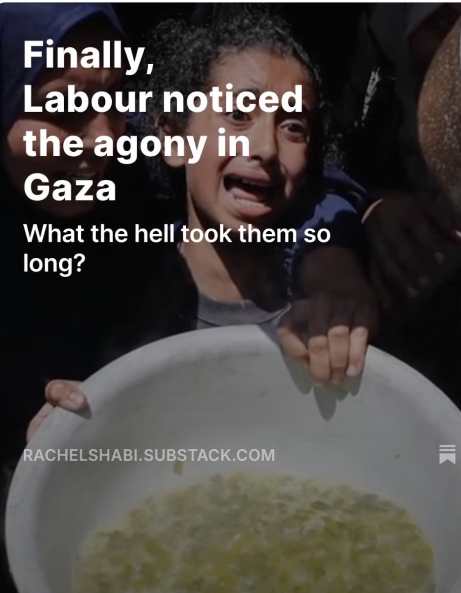rachshabi's tweet image. New post: what prompted the UK’s change over Gaza? It’s not that the British government has suddenly found a conscience
rachelshabi.substack.com/p/finally-labo…