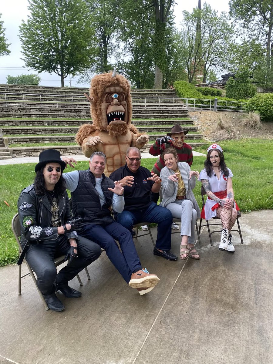 It’s SCARY how much fun you’ll have at the Amp this summer!

Thank you to the ghouls, monsters &amp; cast of <a href="/CoopsNightmare/">Coop's Nightmare</a> #AliceCooper Tribute for joining us this morning with our friends from Valley Spotlight!

Look for our segment soon &amp; get all info at riverrockattheamp.com