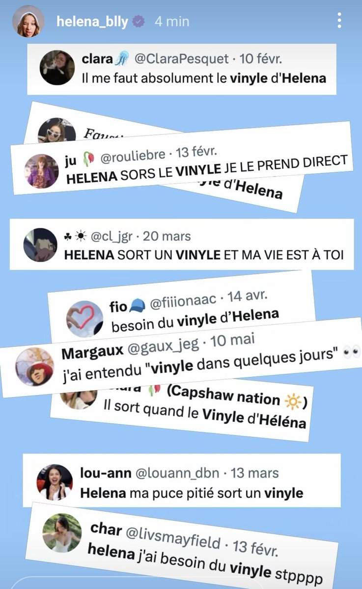 JujuFanShip's tweet photo. Le vinyle sort demain enfin! 🔥 
#HelenaBailly #Hele https://t.co/Ei6EmbpTbu