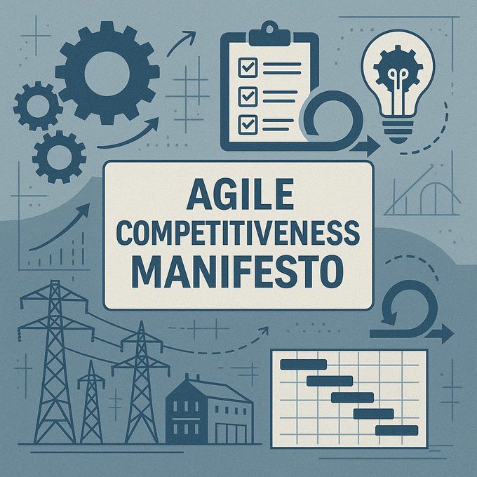 Thomas J. Dettling #DigitalTransformation (@thomas_dettling) on Twitter photo ⬛️ Agile Competitiveness Manifesto
🔸 It is clear that many managers are overwhelmed with the need to manage technical challenges such as digitalization, data-driven work and AI while developing the organizational setup and cultural change to remain competitive. 
🔸 To support ⬛️ Agile Competitiveness Manifesto
🔸 It is clear that many managers are overwhelmed with the need to manage technical challenges such as digitalization, data-driven work and AI while developing the organizational setup and cultural change to remain competitive. 
🔸 To support