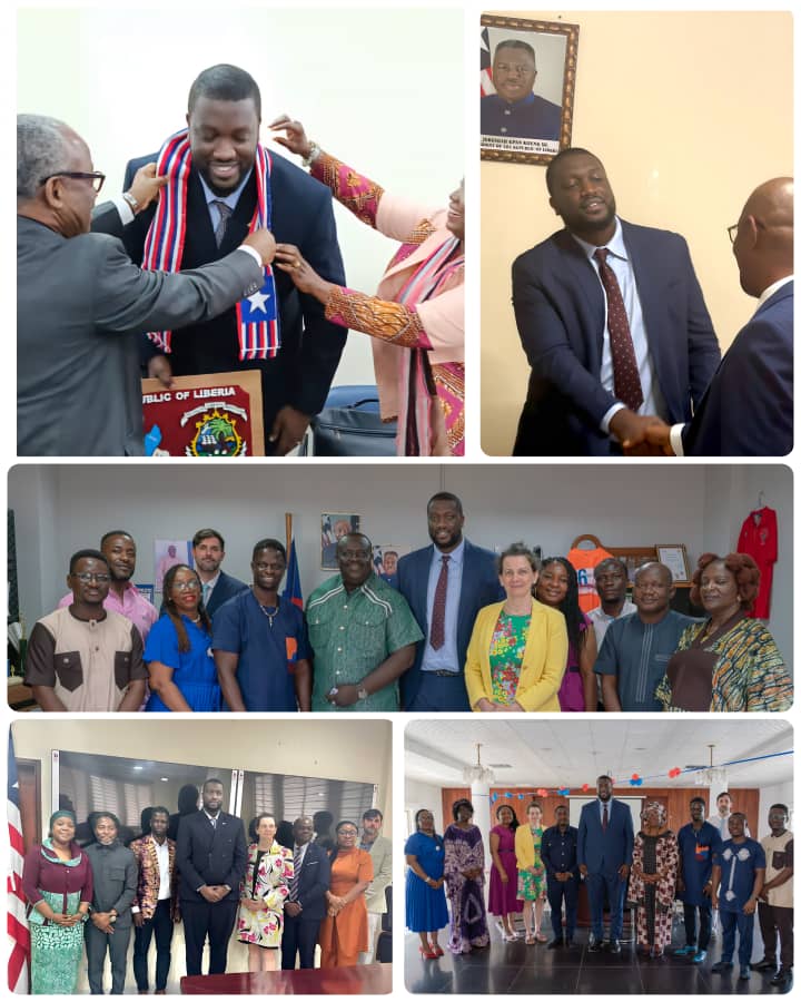 Amadou Kane (@amadoukane_o) on Twitter photo 🇱🇷🤝🇨🇦 Building Partnerships for #Liberia’s Inclusive Development!
Productive meetings with leaders:
- Min. Sylvester M. Grigsby
- F Minister <a href="/NyantiSara/">Mme. Sara Beysolow Nyanti</a>
- Cllr. J. Cole Bangalu (Youth/Sports)
- Mayor <a href="/bestman_robert/">Mayor Robert S. Bestman, II</a>
Strengthening ARREST Agenda:
Bright future ahead! 🌍 🇱🇷🤝🇨🇦 Building Partnerships for #Liberia’s Inclusive Development!
Productive meetings with leaders:
- Min. Sylvester M. Grigsby
- F Minister <a href="/NyantiSara/">Mme. Sara Beysolow Nyanti</a>
- Cllr. J. Cole Bangalu (Youth/Sports)
- Mayor <a href="/bestman_robert/">Mayor Robert S. Bestman, II</a>
Strengthening ARREST Agenda:
Bright future ahead! 🌍