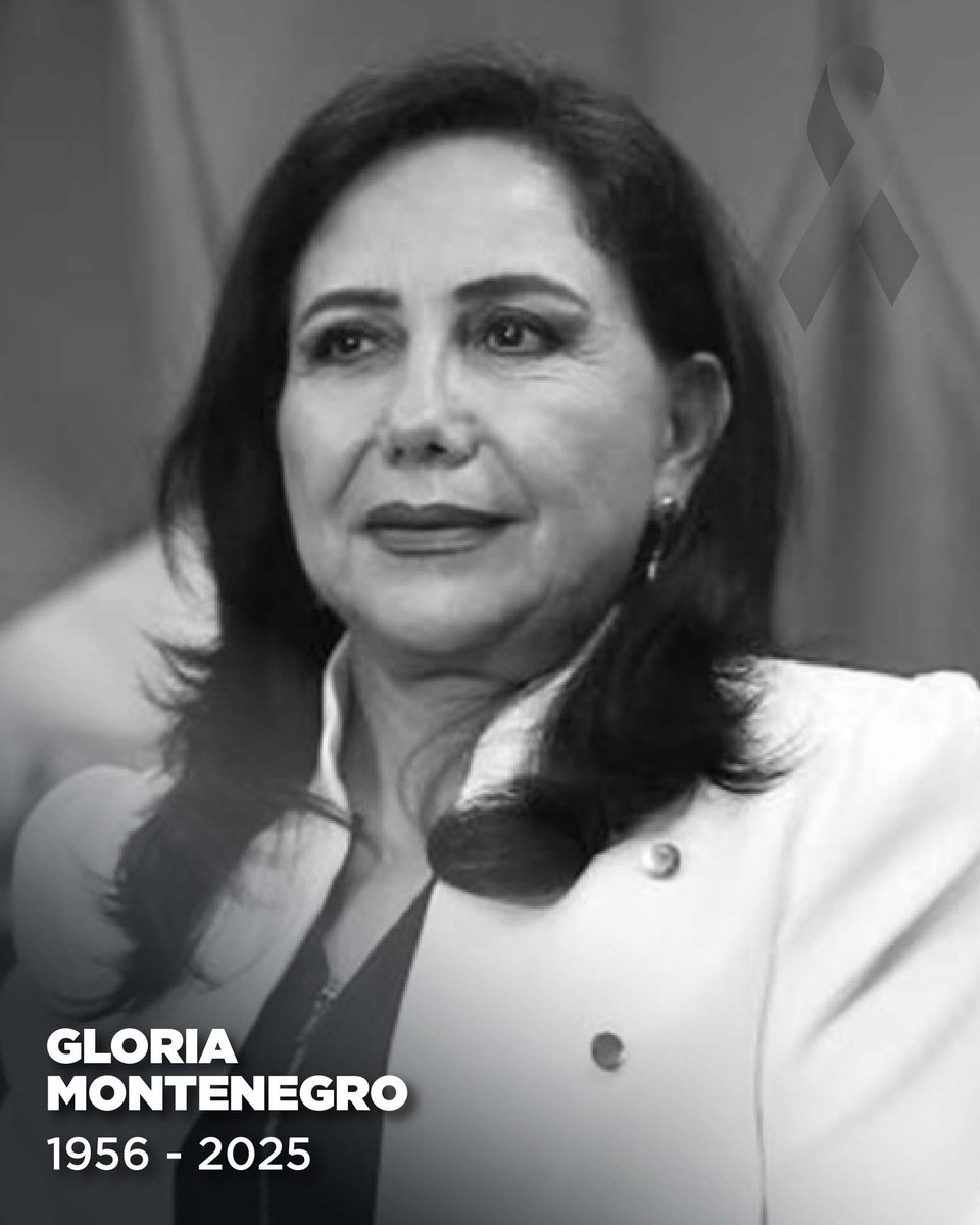 Con profundo dolor me despido de Gloria Montenegro 🕊️ Una mujer valiente, exministra y exdirigente de APP, que luchó siempre por los más vulnerables. Su legado quedará en la historia de La Libertad y del Perú. Mi sentido pésame a su familia y seres queridos 🤍