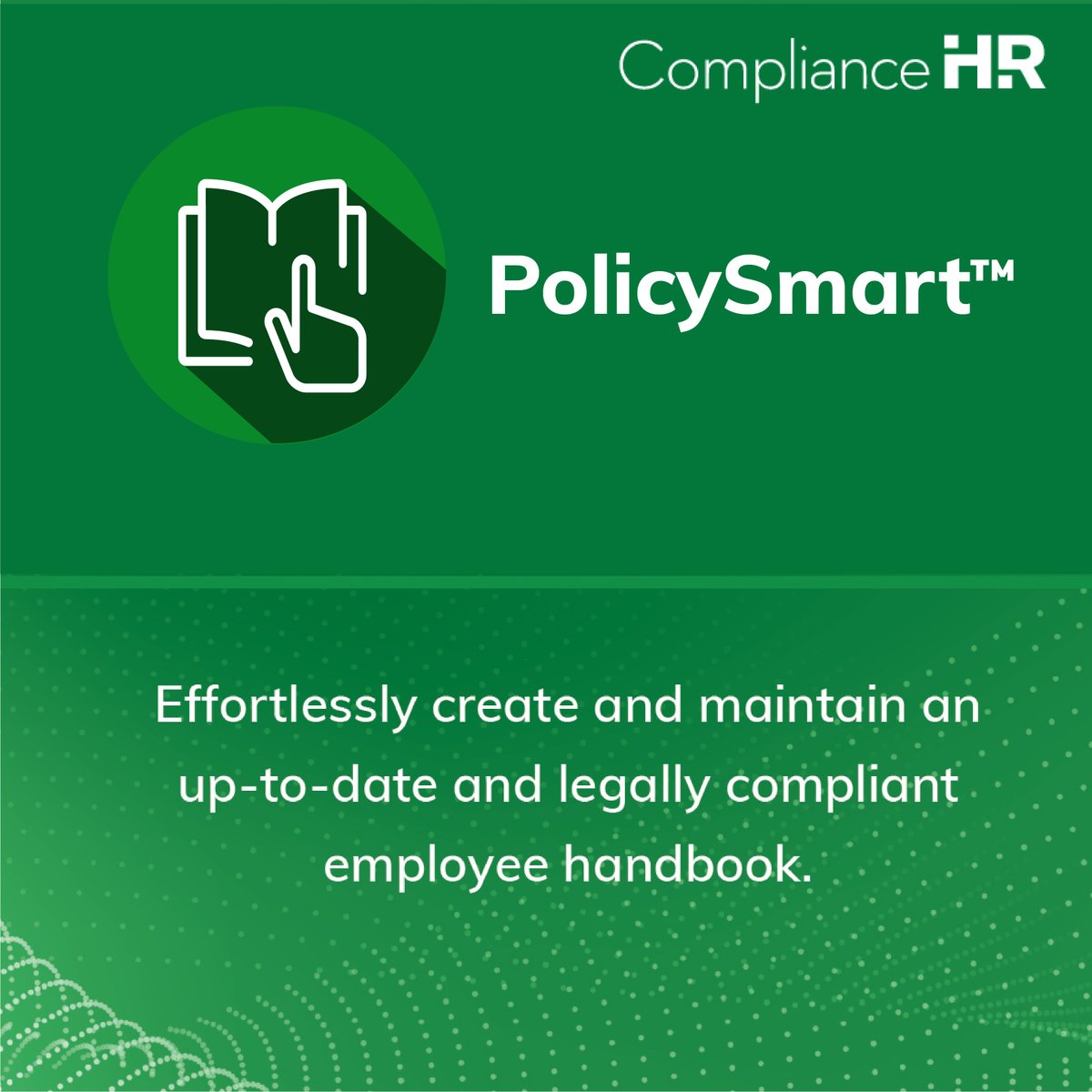 Compliance_HR's tweet photo. Effortlessly create and maintain an up-to-date and legally compliant employee handbook with PolicySmart™.
#employeehandbook #handbook #compliance #hr #laborlaw #HRCompliance #compliancehr #HRTech https://t.co/pchGbnCLib https://t.co/VfroLfHSti