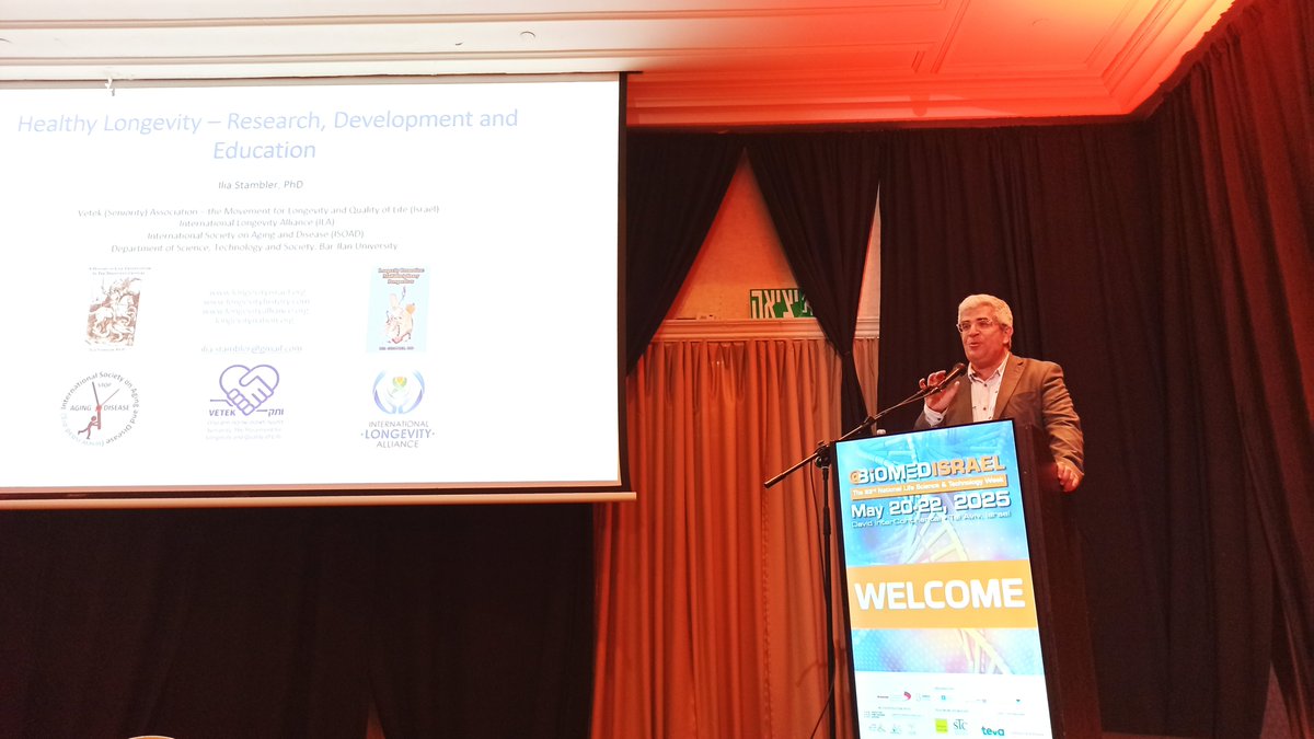It was great to promote healthy longevity at the Biomed Israel conference in Tel Aviv, at a special event organized by our Vetek Association. Thanks to all the involved!