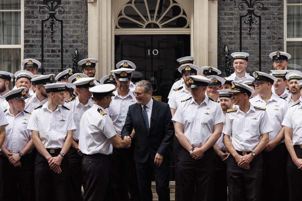 Navy Lookout (@navylookout) on Twitter photo .<a href="/Keir_Starmer/">Keir Starmer</a> hosted the crew of HMS Vanguard at 10 Downing Street today to say thank you for their service on an exceptionally long patrol. .<a href="/Keir_Starmer/">Keir Starmer</a> hosted the crew of HMS Vanguard at 10 Downing Street today to say thank you for their service on an exceptionally long patrol.