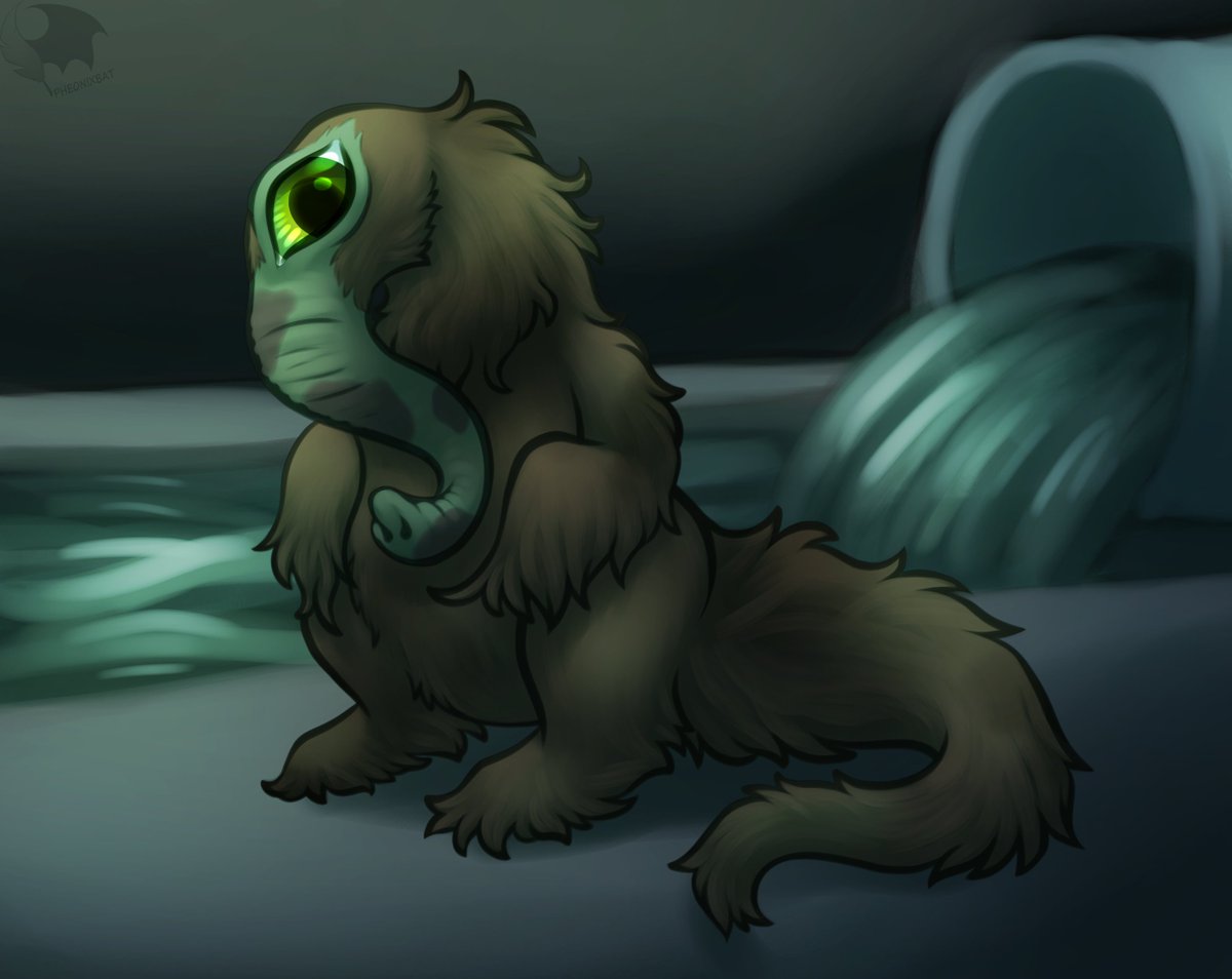 Remember to throw scraps down the drain for your local sewer creature!