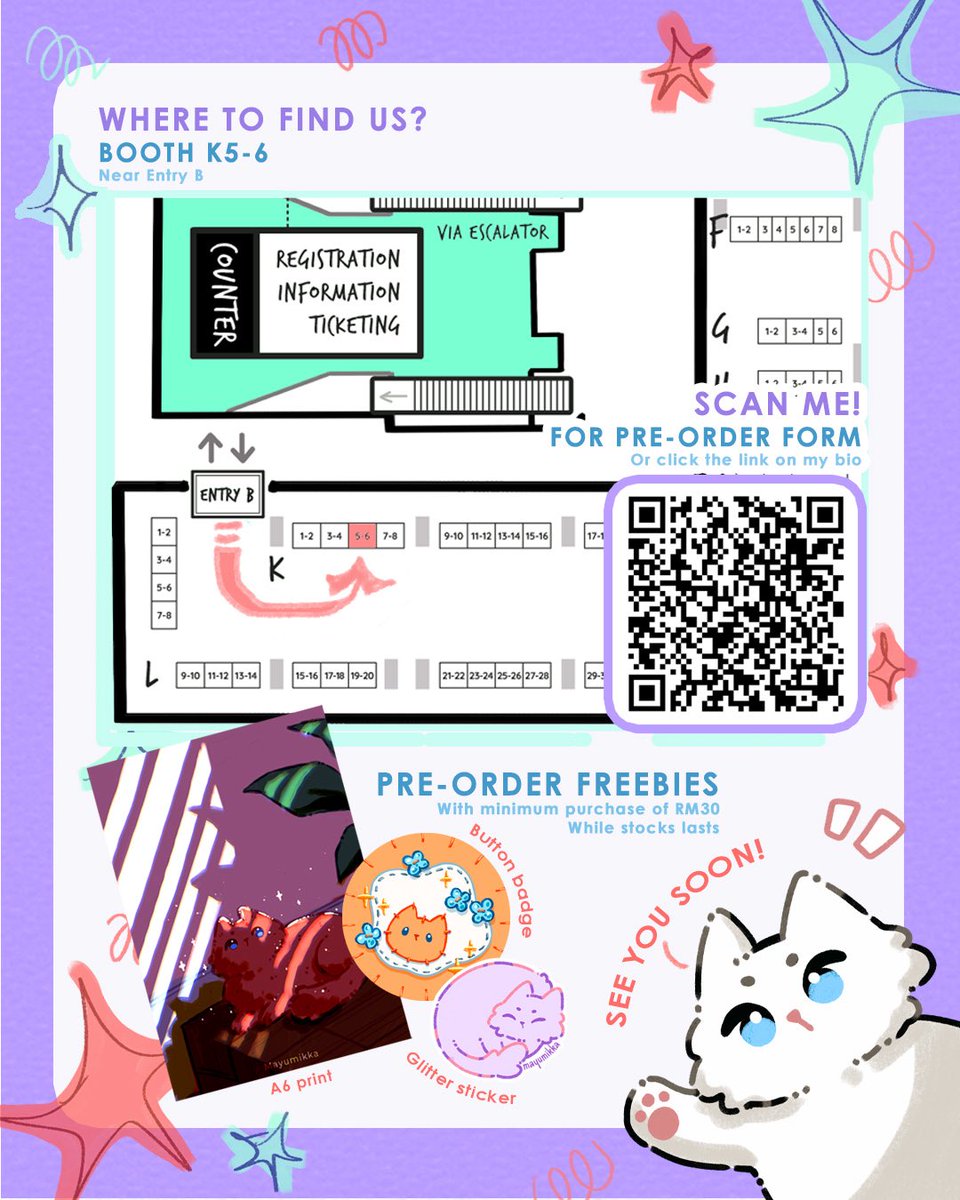 mayumikka's tweet photo. You can also scan here for the preorder form 🫶 https://t.co/e5Fq13V3LU