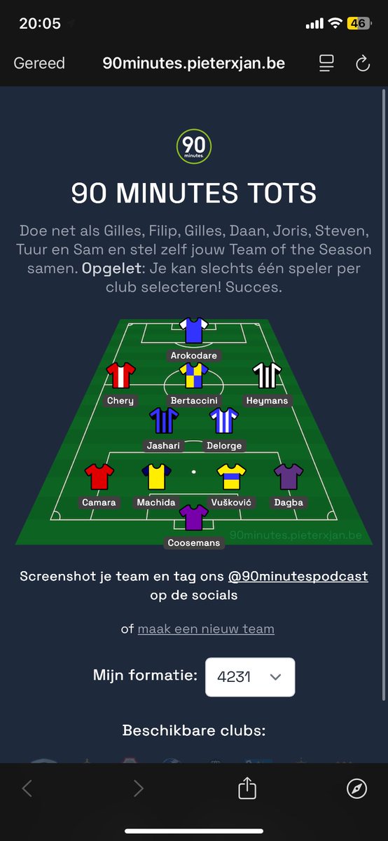 YMichils's tweet photo. @90minutespod @sporza @TuurDierckx @HeymansDaan @StevenDefour @JorisBrys @gdcoster @Gillesmbb @samkerkhofs https://t.co/kHPcMcNiAk