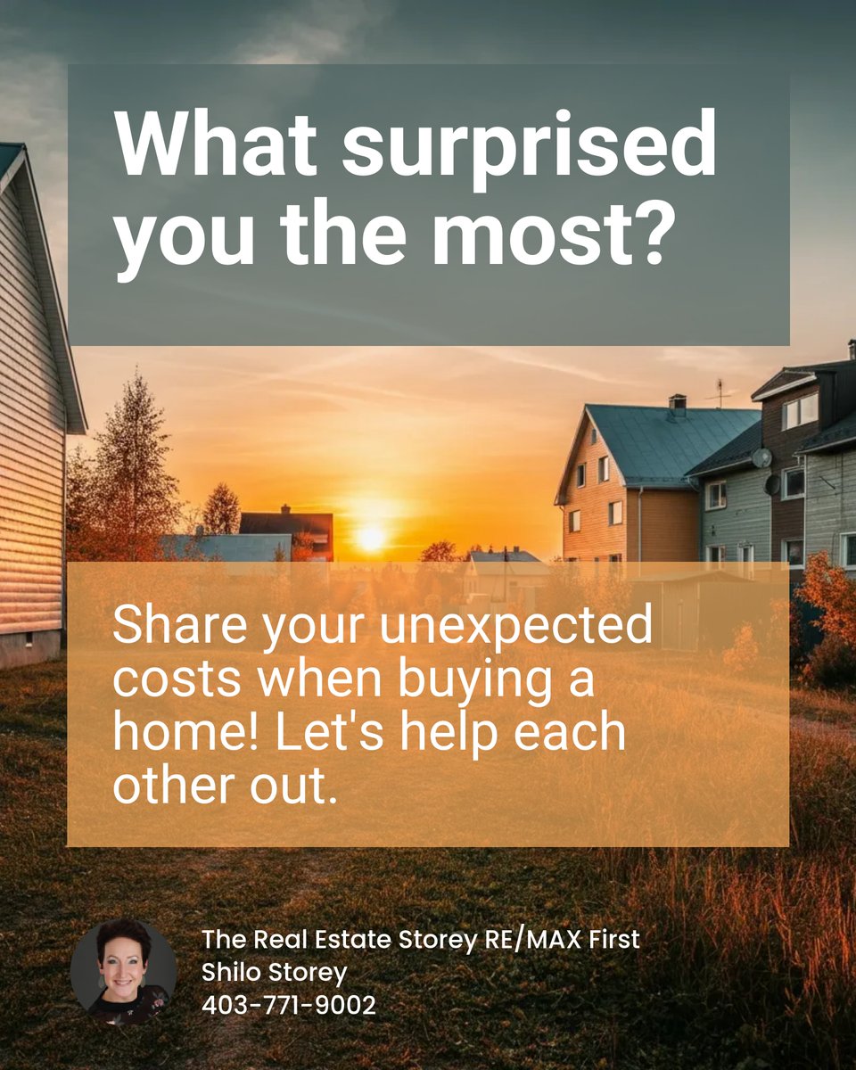 RemaxShilo's tweet image. 🏡 First-time buyer in Calgary? Don't let surprise costs ruin your excitement! Beyond your mortgage, budget for property taxes, insurance, utilities &amp;amp; maintenance. 🛠️ Knowing your monthly expenses = smarter planning! 💡 What costs surprised you? #CalgaryRealEstate
