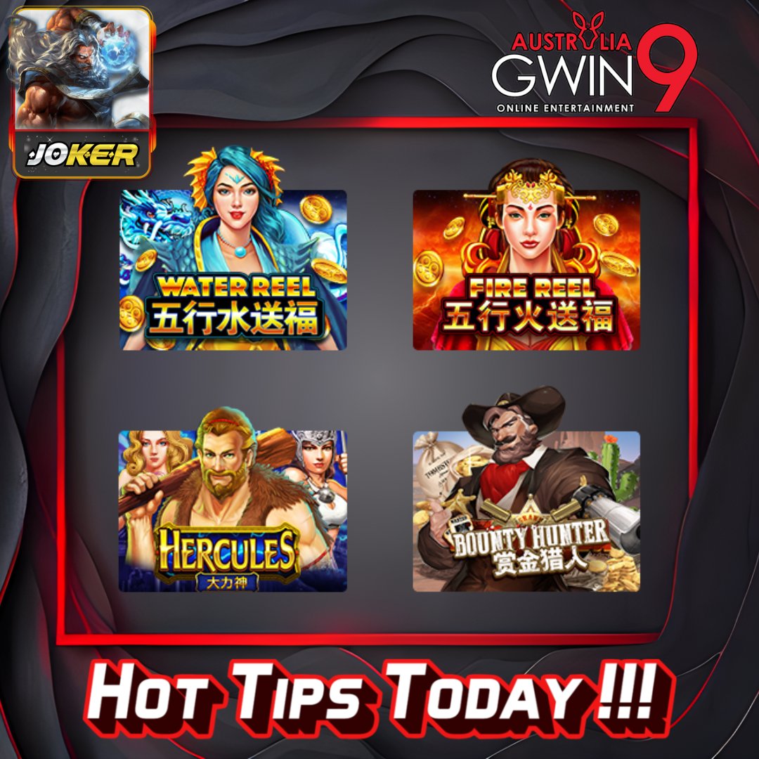 VIPGwin9_AUD's tweet photo. 🇦🇺Gwin9 Daily Hot Game Tips Updated

🔔Game Tips -Joker123🔔

🎰Water Reel
🎰Fire Reel
🎰Hercules
🎰Bounty Hunter
Try This Game And You Could Be The Next Winner!😍
Did you Interested? Contact us to start your new experience!!!❤️‍🔥

♥️Website: https://t.co/AkosbsP3Bo https://t.co/7wVV9BLFXs