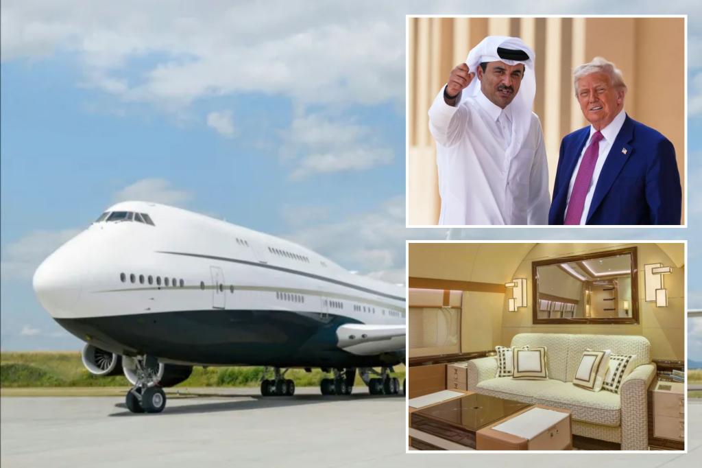 nypost's tweet photo. US accepts $400M jet from Qatar, will be used as Trump’s official plane https://t.co/RPXBI8fPjN https://t.co/dT8D0qpXwg
