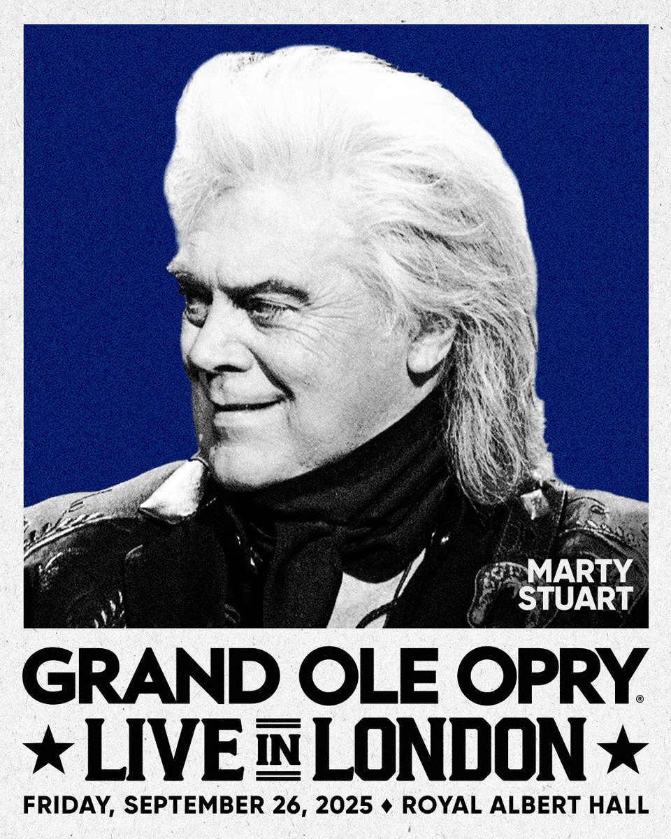 Marty Stuart (@martystuarthq) on Twitter photo We can’t wait to bring the Grand Ole <a href="/opry/">Grand Ole Opry</a> to <a href="/RoyalAlbertHall/">Royal Albert Hall</a> in London, for the first time ever! Join us for this special night and see the show that made country music famous. Tickets are on sale this Friday, 23 May. See you in September! 🇬🇧 We can’t wait to bring the Grand Ole <a href="/opry/">Grand Ole Opry</a> to <a href="/RoyalAlbertHall/">Royal Albert Hall</a> in London, for the first time ever! Join us for this special night and see the show that made country music famous. Tickets are on sale this Friday, 23 May. See you in September! 🇬🇧