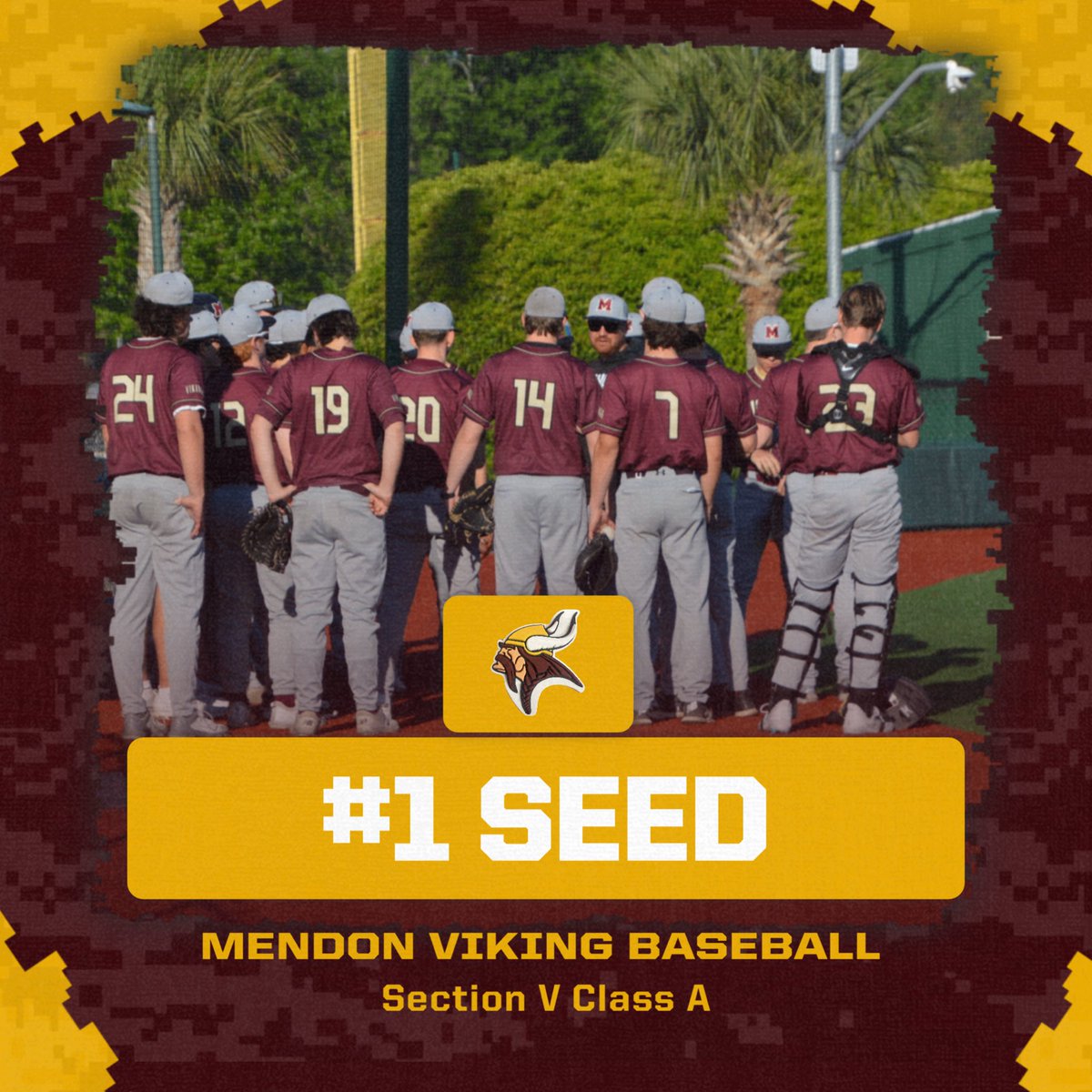 Sectional Brackets released! Mendon Vikings Earn the #1 Seed and will host the winner of Batavia/Aquinas Matchup on Tuesday May 27.