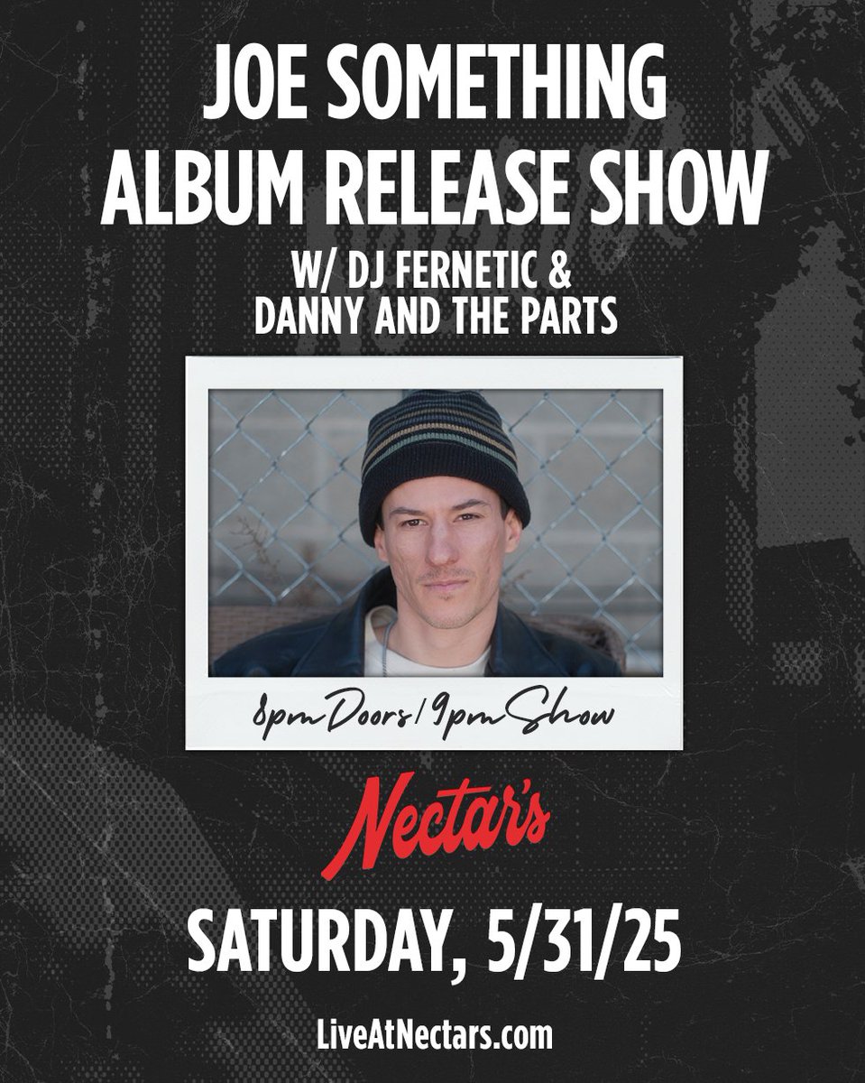 SUPPORT ADDED! DJ Fernetic &amp; Danny and the Parts join in on the festivities celebrating Joe Something’s album release next Sat, 5/31! Come out to party with us and show some love for the fam!

🎟: bit.ly/43s3ils