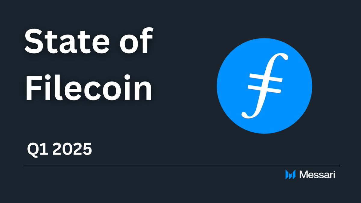 In 2025, #Filecoin it’s becoming the data infrastructure layer for AI, enterprises, and Web3—supporting both archival and hot storage. State of Filecoin Q1 2025 report by <a href="/MessariCrypto/">Messari</a> breaks it down.👇