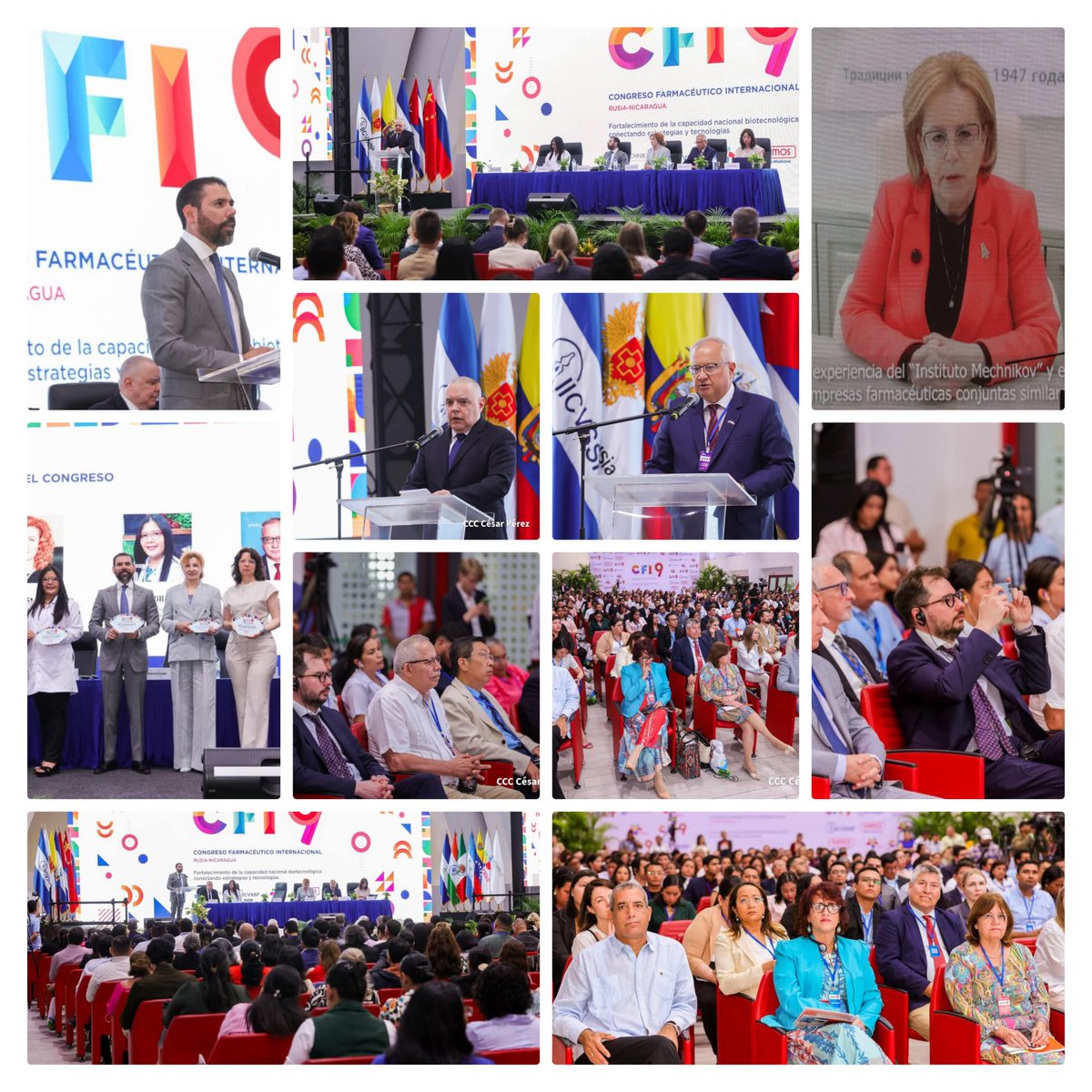 HUELLA SANDINISTA🇳🇮 (@huella_sandinis) on Twitter photo En el Centro de Convenciones Olof Palme Inició el "IX Congreso Farmacéutico Internacional"
lo cual participan Especialistas en Farmacología de los Países de Rusia, China, India y Cuba.
#UnidosEnVictorias
<a href="/INSSNicaraguaOF/">INSS Nicaragua</a> <a href="/FirmesP/">Firmes Por la Paz</a> <a href="/molotovdigital_/">Molotov Digital</a> <a href="/noelia_arauz/">𝙼𝚊𝚛í𝚊 𝙽𝚘𝚎𝚕𝚒𝚊 𝙰𝚛á𝚞𝚣🇳🇮</a> En el Centro de Convenciones Olof Palme Inició el "IX Congreso Farmacéutico Internacional"
lo cual participan Especialistas en Farmacología de los Países de Rusia, China, India y Cuba.
#UnidosEnVictorias
<a href="/INSSNicaraguaOF/">INSS Nicaragua</a> <a href="/FirmesP/">Firmes Por la Paz</a> <a href="/molotovdigital_/">Molotov Digital</a> <a href="/noelia_arauz/">𝙼𝚊𝚛í𝚊 𝙽𝚘𝚎𝚕𝚒𝚊 𝙰𝚛á𝚞𝚣🇳🇮</a>