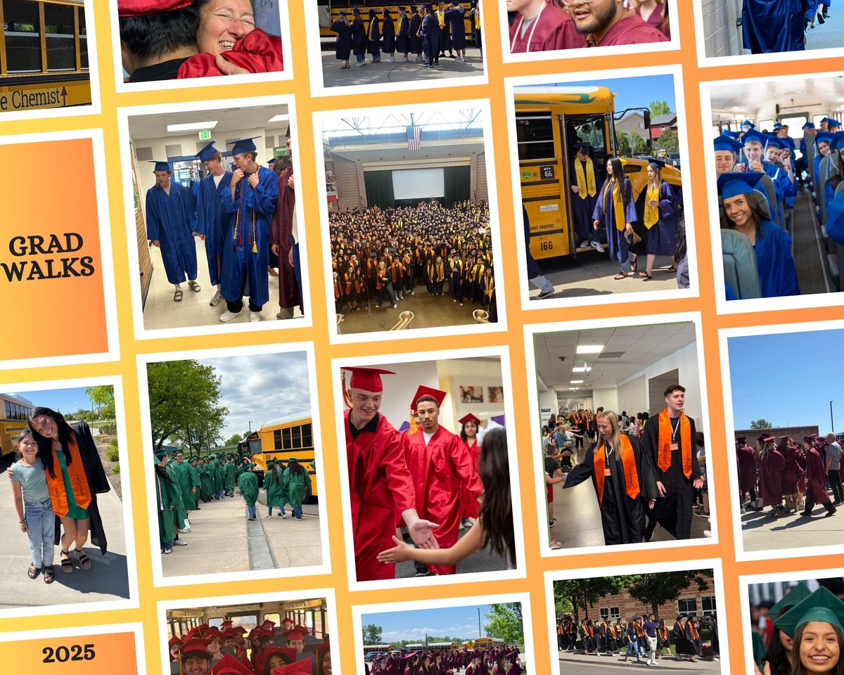SVVSD Transportation Services (@svvsdbus) on Twitter photo 🎓 It's our favorite time of year — Graduation Walks 2025!
We’re so proud to celebrate this milestone with our graduating seniors and to share the excitement with future grads in our elementary and middle schools.
#StVrainStorm <a href="/SVVSD/">St. Vrain Valley Schools</a> 🎓 It's our favorite time of year — Graduation Walks 2025!
We’re so proud to celebrate this milestone with our graduating seniors and to share the excitement with future grads in our elementary and middle schools.
#StVrainStorm <a href="/SVVSD/">St. Vrain Valley Schools</a>