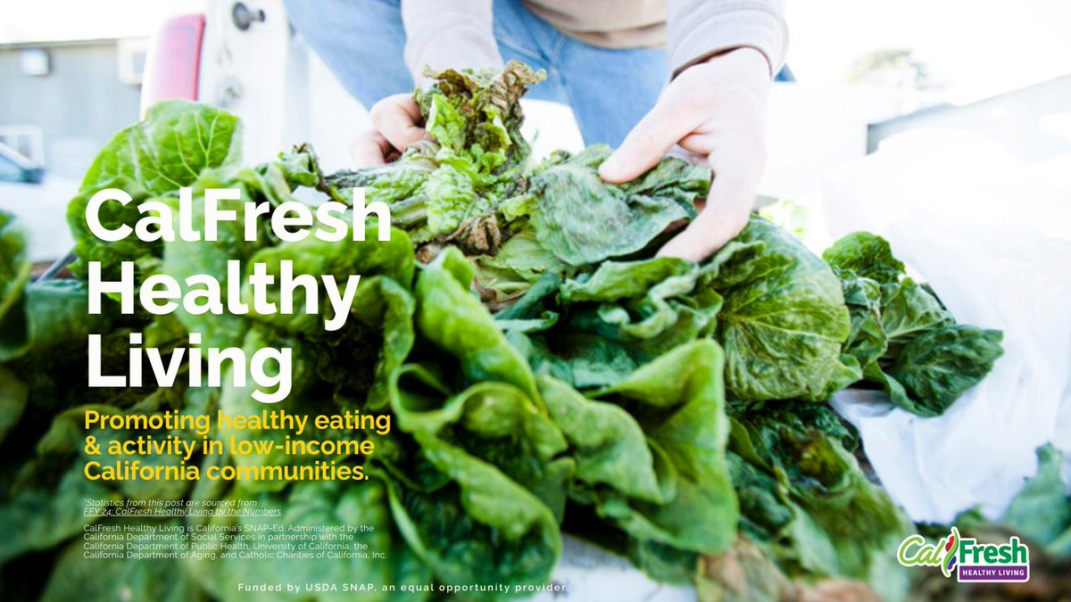 ucanr's tweet photo. CalFresh Healthy Living, UC—part of California SNAP-Ed—helps underserved communities eat healthy, move more, and thrive. 🍎🏃‍♀️ Through education &amp; community change, we empower lasting health. #SnapEdWorks #SupportSNAPEd #SNAPEd #CalFresh https://t.co/8W4HiRmGOD