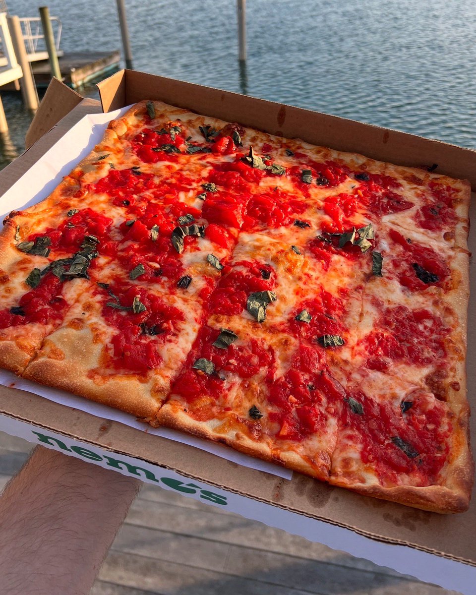 Pizza at the beach. What's better than that?