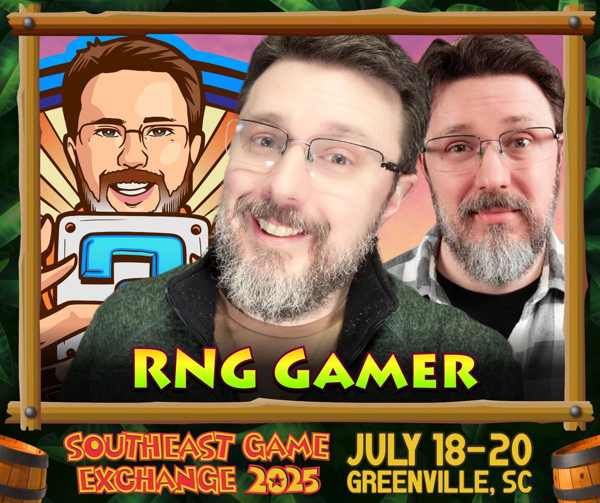 🎲SPECIAL GUEST🎲

<a href="/RNGGamerYT/">RNG Gamer</a>  is a long time video game collector and YouTuber. He choses every game that he plays and reviews randomly from his enormous backlog and documents the journey for everyone to see.

🎟️ Tickets - southeastgameexchange.com

#sege  #southeastgameexchange