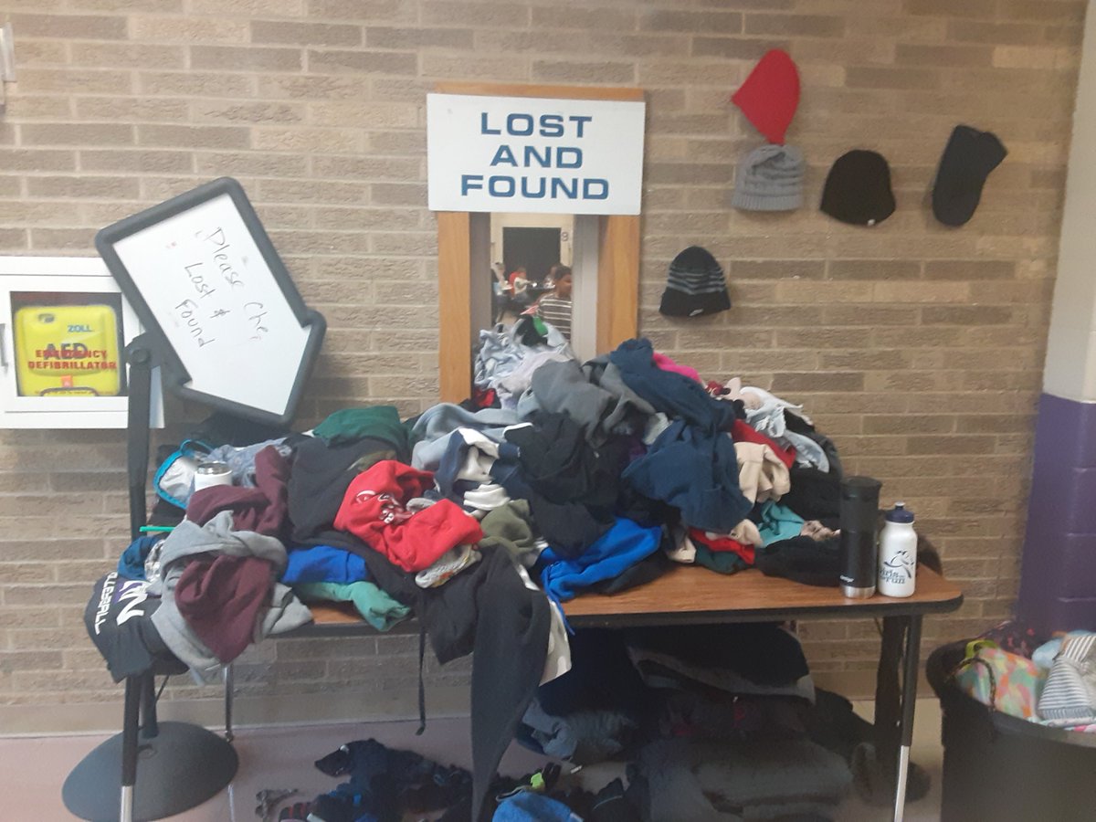 Our Lost and Found table is overflowing!
If your child is missing any items please have them check the table.
Items that are unclaimed will be donated after the last day of school #rcs118life