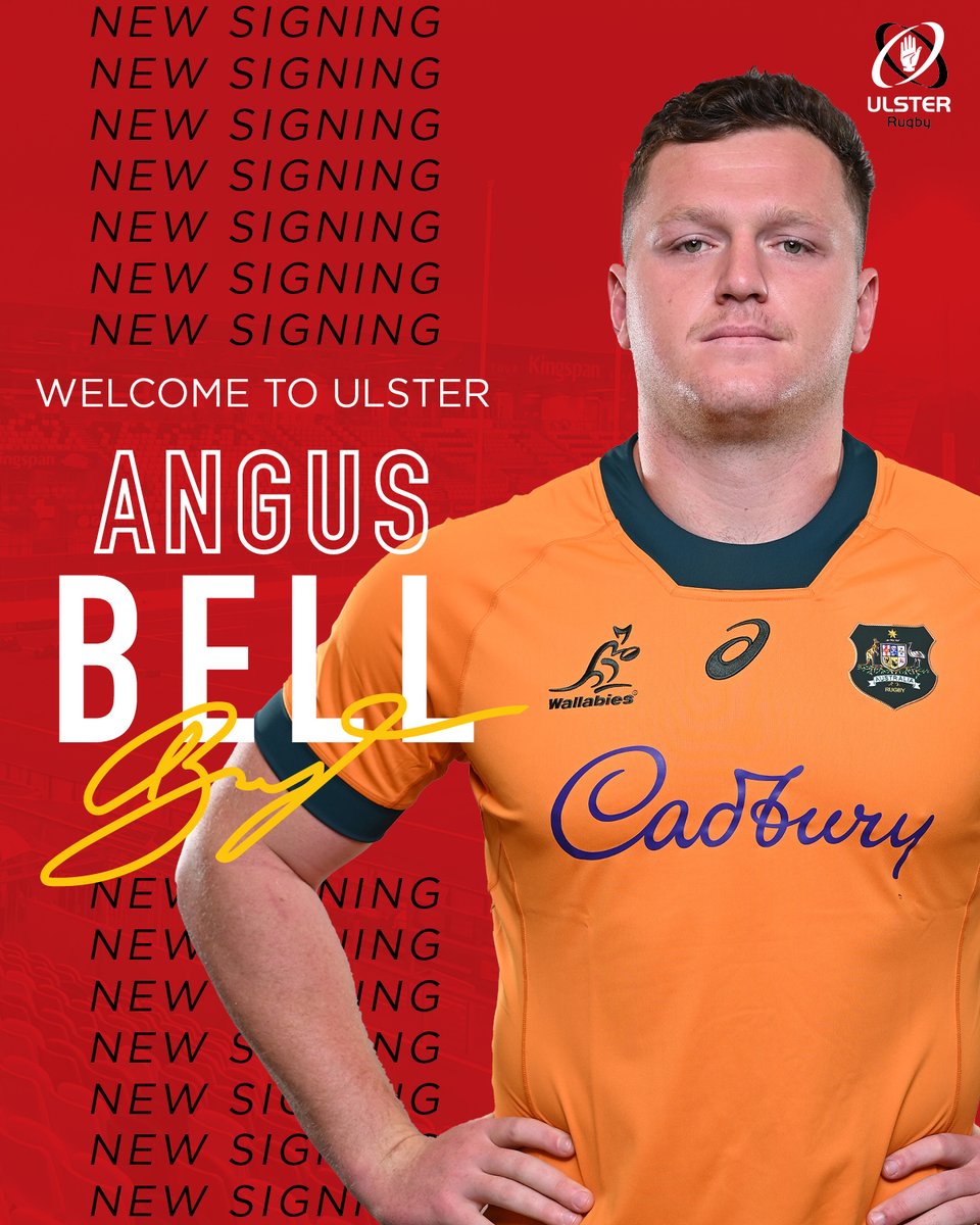 Coming to Ulster 🙌

Wallabies prop Angus Bell will join the province next season on a short-term deal from the New South Wales Waratahs 🇦🇺

✍️ Full story: bit.ly/3H7iz3K