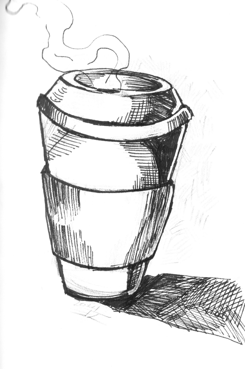 VenomBuster's tweet photo. Gonna start posting some sketches from the sketchbook more often. Here's a cup of coffee.
#sketch #art #ink #pencil #lineart #crosshatch https://t.co/dOqScF4F2n