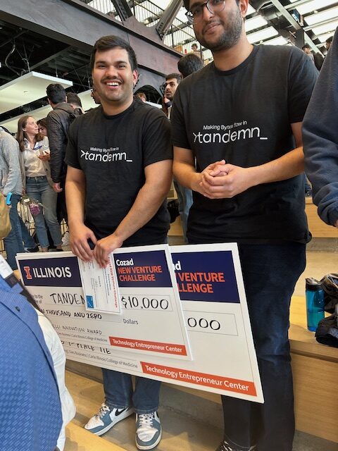 NCSAatIllinois (@ncsaatillinois) on Twitter photo Congratulations to SPIN participant <a href="/MSidhu51205/">Mankeerat Singh Sidhu</a> and #NCSA graduate student researcher <a href="/HetarthVader/">Hetarth Chopra</a> for winning first place in the 2025 Cozad New Venture Challenge!
Learn about their effort to lower costs and barriers to GPU access:
ncsa.illinois.edu/ncsa-shapes-st… Congratulations to SPIN participant <a href="/MSidhu51205/">Mankeerat Singh Sidhu</a> and #NCSA graduate student researcher <a href="/HetarthVader/">Hetarth Chopra</a> for winning first place in the 2025 Cozad New Venture Challenge!
Learn about their effort to lower costs and barriers to GPU access:
ncsa.illinois.edu/ncsa-shapes-st…