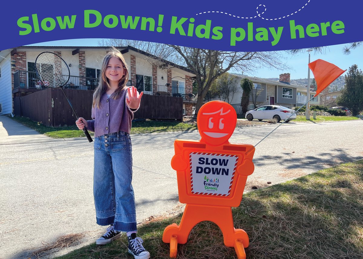 👋 This year, as part of our Friendly Streets initiative, we'll be distributing a limited number of 'Slow Down' devices to community members to display on their streets. 

These will serve as a reminder to slow down - kids are at play! 

Get more details: bit.ly/3SgPVzl