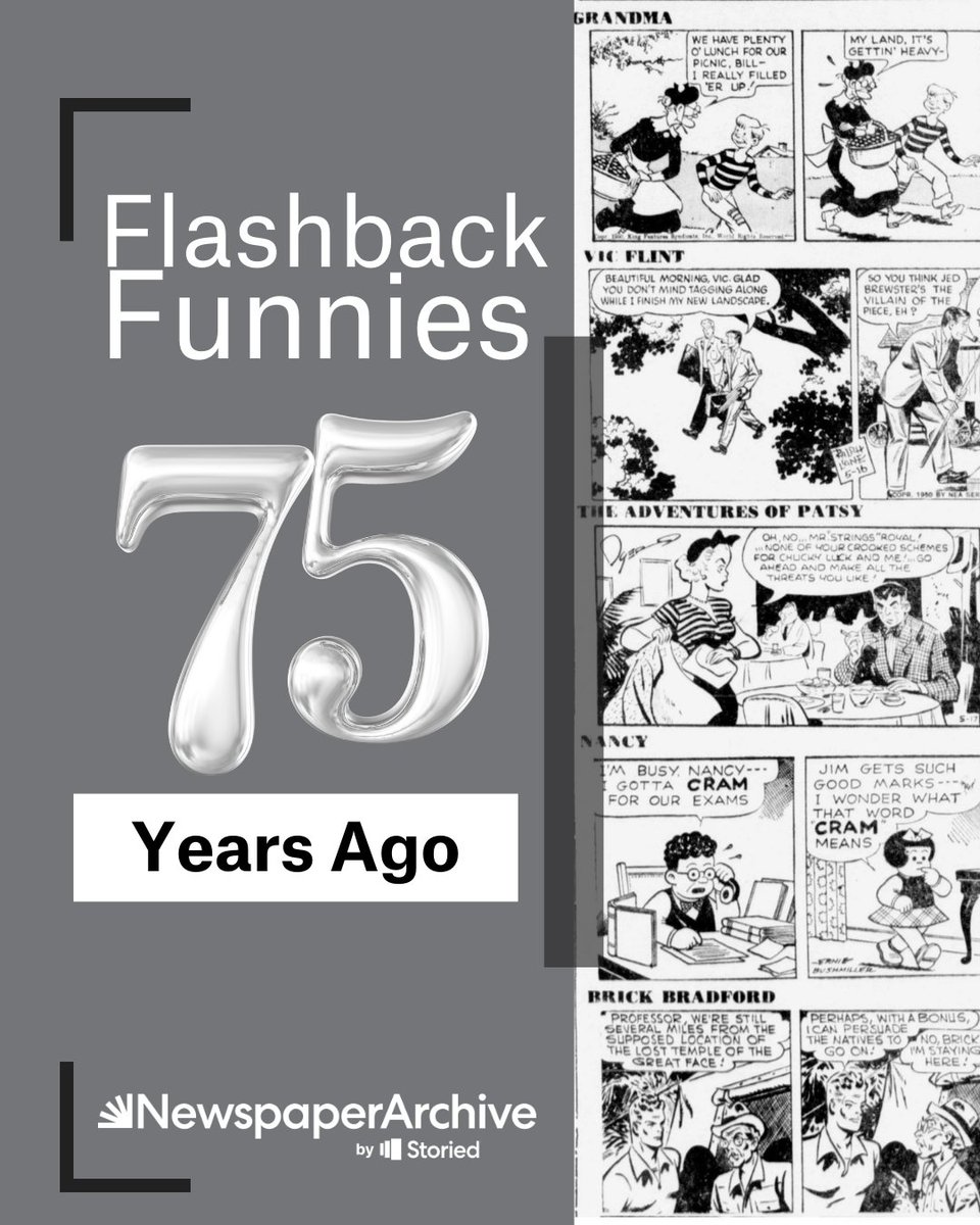 newspaper_arch's tweet photo. Before memes, there were comics. Discover what made your grandparents laugh 75 years ago in our newspaper archives. https://t.co/qmB2WvAVf5 #NewspaperArchive #Newspapers #comicstrips https://t.co/Pe1N83JcN2