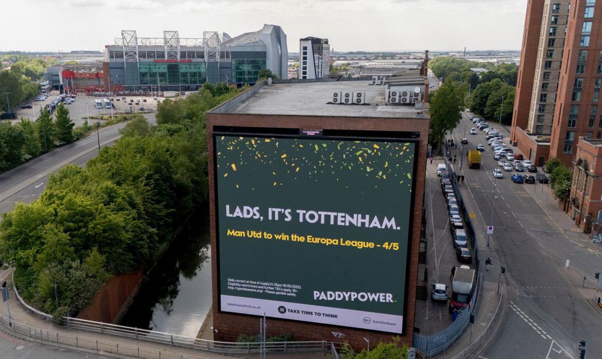 Short odds? Well it’s Tottenham after all.

<a href="/paddypower/">Paddy Power</a> <a href="/BreakingAdsAgcy/">Breaking Ads Agency</a>