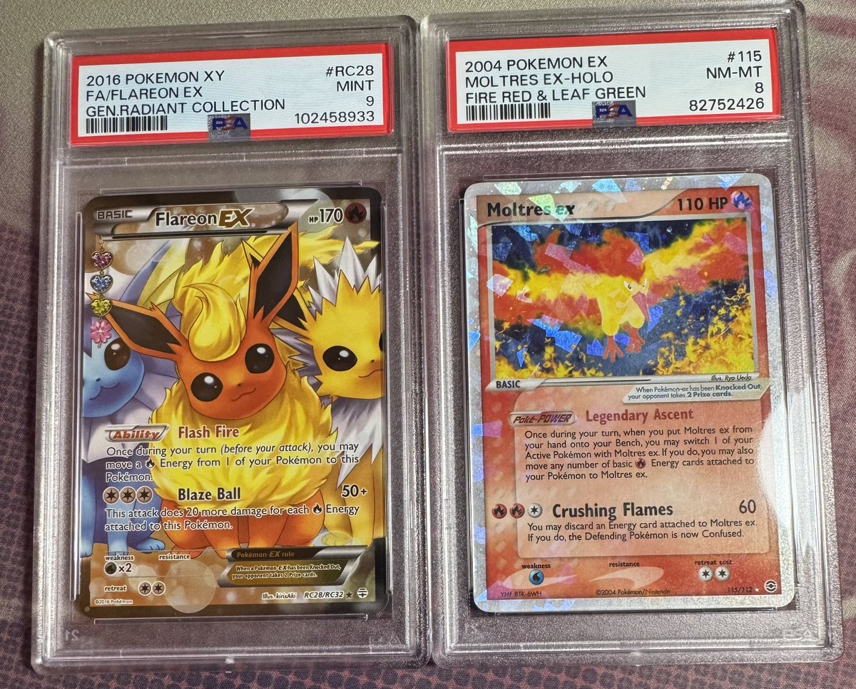 Flareon ex - $250
Moltres ex - $135