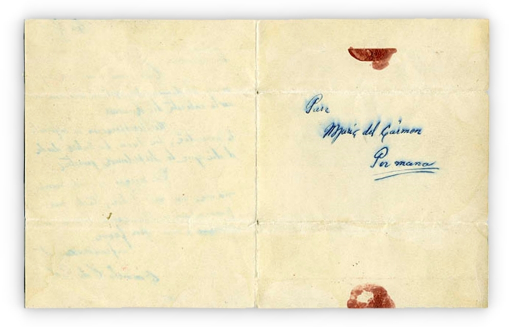 “Hace unas horas me confirmaron el deceso de Arturo heroicamente en la cubierta del Huáscar”: carta de Carmela Carvajal a una amiga, tras la muerte de su esposo, Arturo Prat.