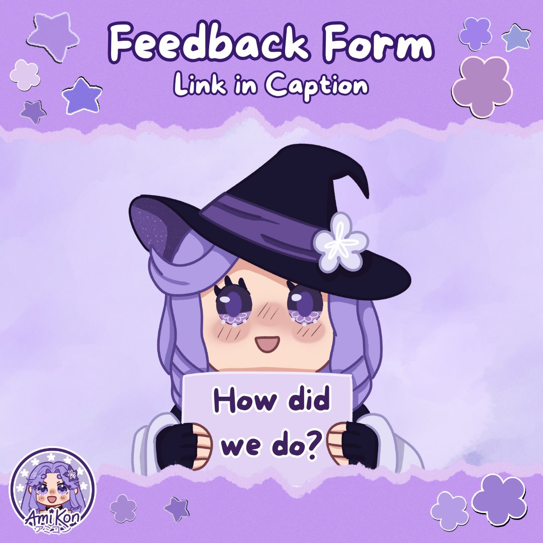 Hello everyone!  
In order to make sure next years con the very best it can be, we are looking for feedback from this year's convention.
We would really appreciate it if you could take just a few inutes to fill out the feedback form in our linktree, which can be found in our bio.