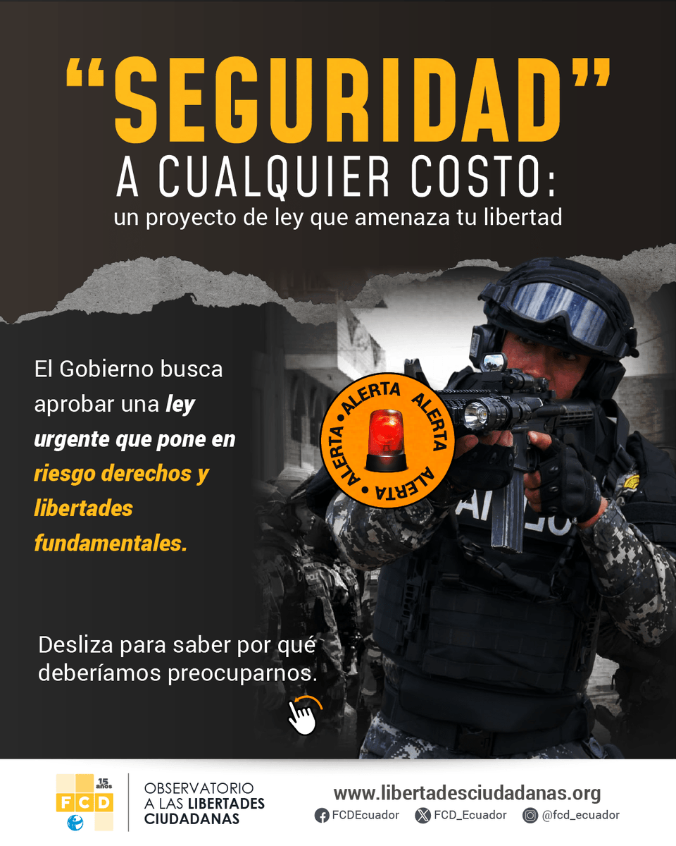 FCD_Ecuador's tweet photo. 🚨El 17 de mayo, el presidente @DanielNoboaOk  envió a la @AsambleaEcuador un proyecto de ley de urgencia en materia económica que podría afectar seriamente nuestros derechos.

Más aquí➡ https://t.co/ihCPeOYIyp https://t.co/MNzQaBCLOZ