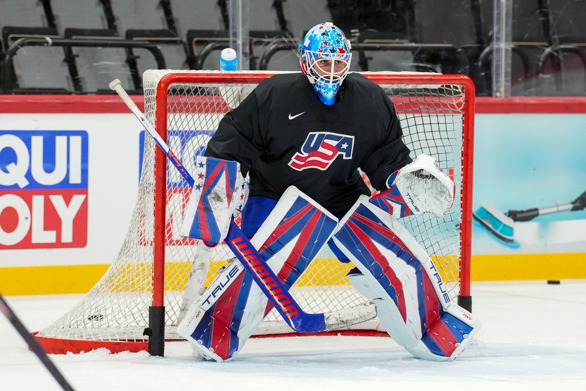usahockey's tweet photo. Gotta give some love to the tendys โค๏ธ #GoalieNation #MensWorlds https://t.co/3chkcLAY97