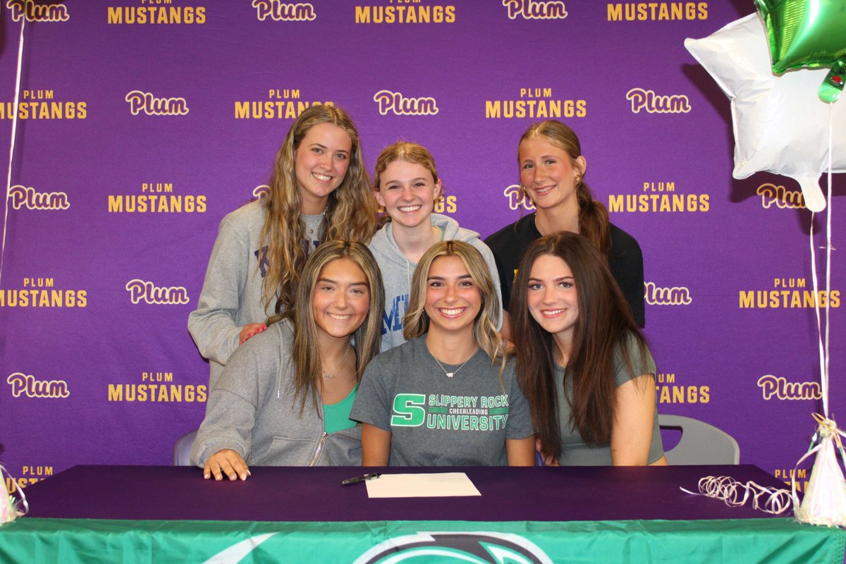 plumboroughsd's tweet photo. 🎉Congratulations to Maddison Marzina on committing to continue her academic and athletic career at Slippery Rock. Maddison will compete on the Cheer team! 🎉

@Rock_Athletics https://t.co/vxLFVCdQuD