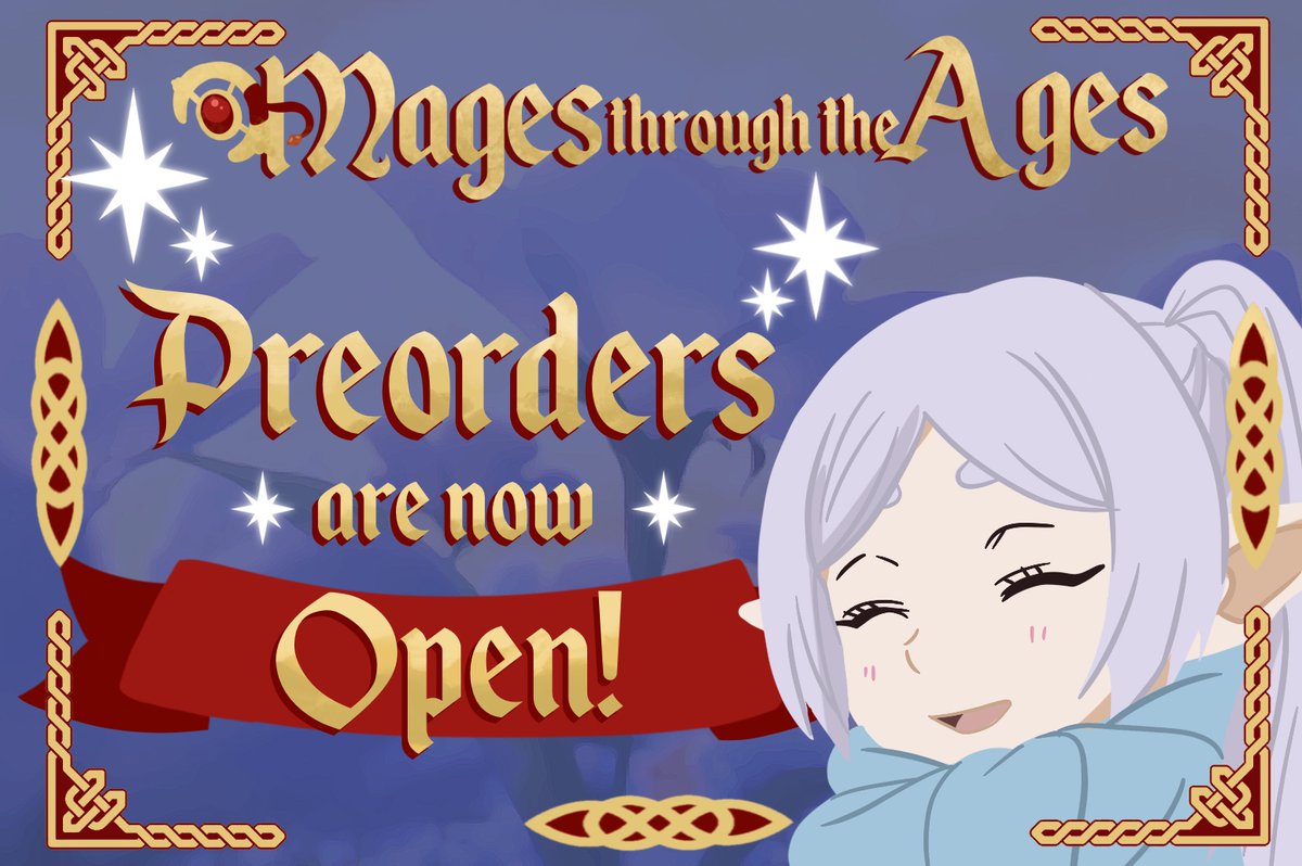 🎉Preorders are now open!🎉

We're all so excited to finally share this spellbound project with you! Find our 40+ page zine along with all our digital merch at the 🔗 in our bio!

✨Preorders will remain open until June 14th! Grab your copy before it goes to Aureole!