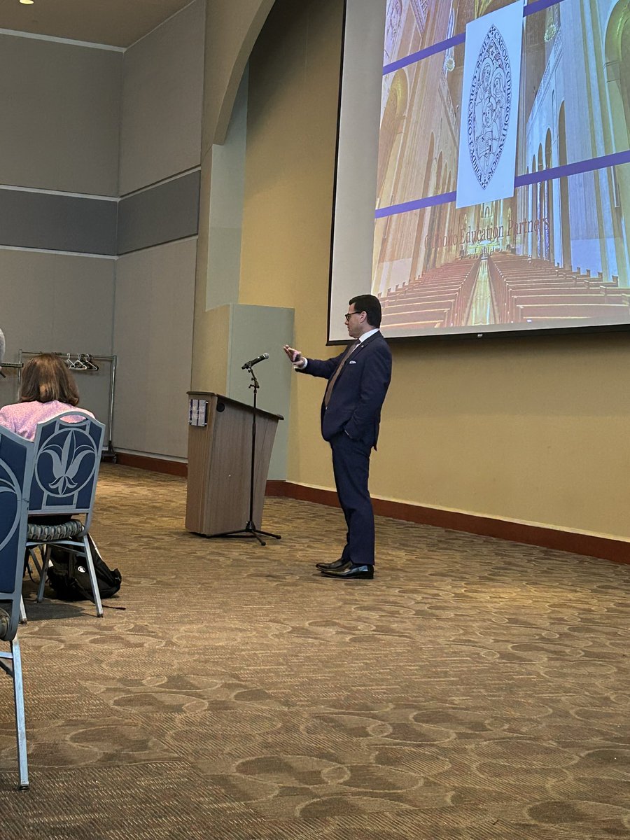 Here at the National Convening, Shawn Peterson from <a href="/CathEdPartners/">Catholic Ed Partners</a> is presenting valuable information on school choice.  <a href="/herrmanncenter/">Herrmann Center for Innovative Catholic Education</a> <a href="/SLU_SOE/">SLU_SOE</a> <a href="/SLU_Official/">Saint Louis University</a>