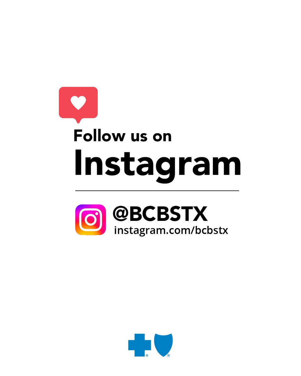 BCBSTX's tweet image. We&apos;re on #Instagram! Follow us here: spr.ly/6016NvyYY