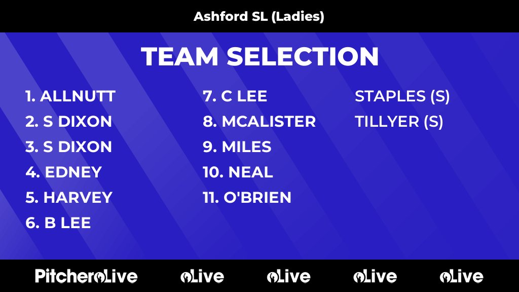 Today's Ashford SL (Ladies) team selection #Pitchero
staineshockeyclub.com/teams/260704/m…