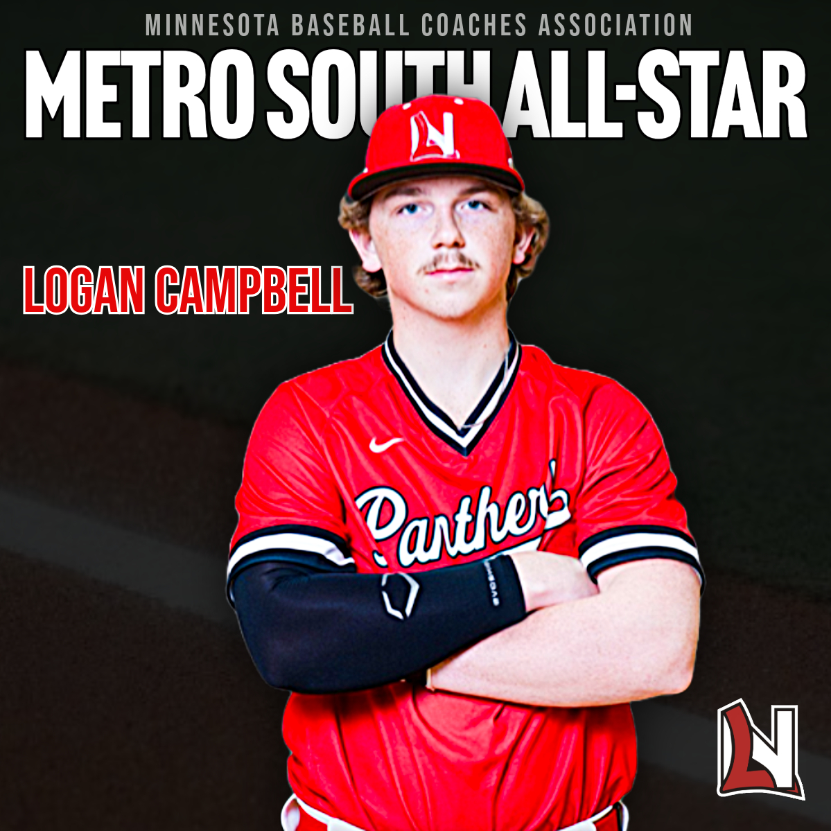 Congratulations to our All-Star!⭐️

<a href="/LoganC_2025/">Logan Campbell</a> was selected to play for the <a href="/MSHSBCA/">MN Baseball Coaches</a> All-Star Game for the Metro South squad. 

Proud of you, Logan!