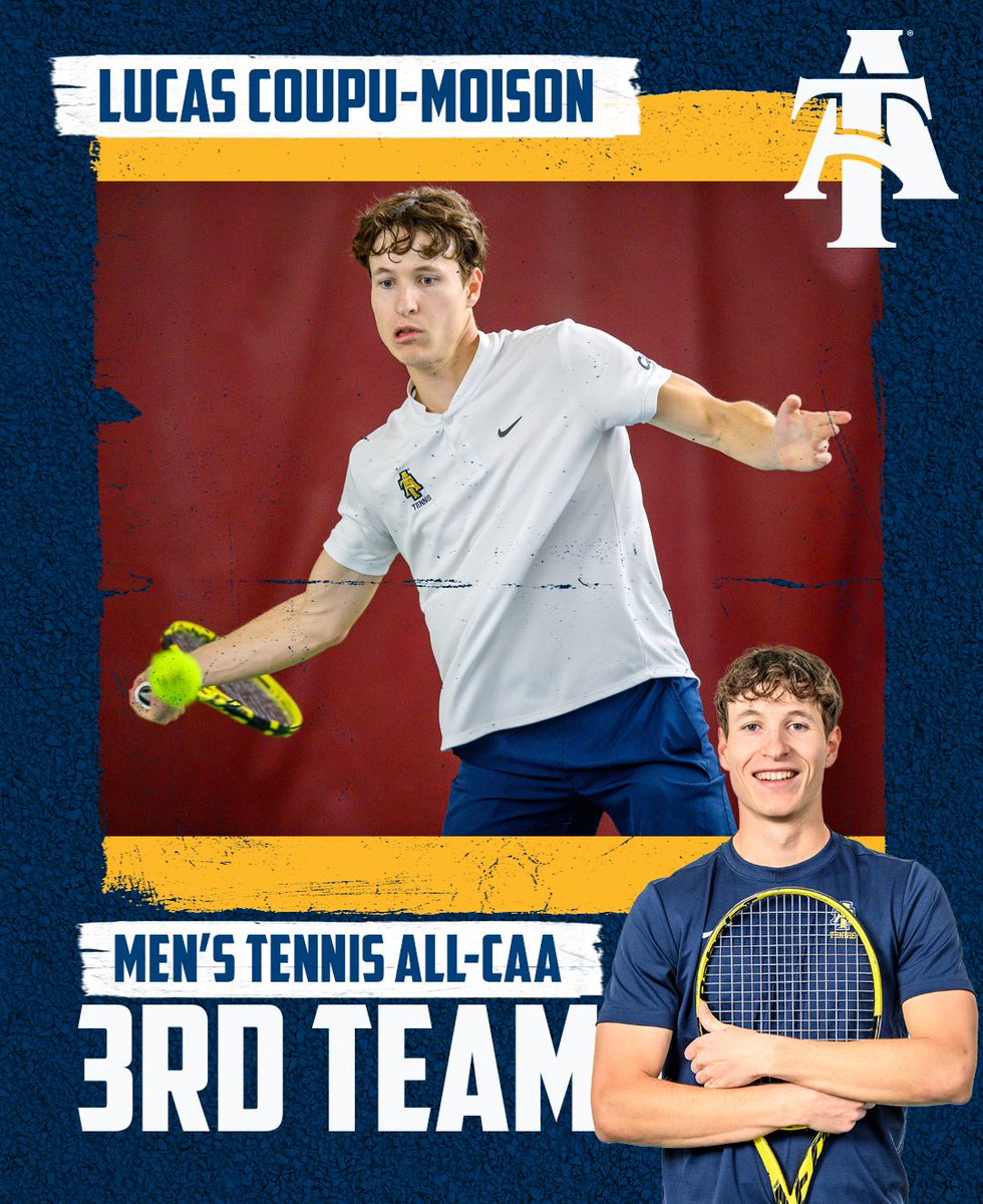 N.C. A&T Athletics (@ncataggies) on Twitter photo 3rd Team All-CAA honors for our guy ๐๐ฝ Congratulations, Lucas! ๐๐
<a href="/NCATMTennis/">NCATMTennis</a> x #AggiePride 3rd Team All-CAA honors for our guy ๐๐ฝ Congratulations, Lucas! ๐๐
<a href="/NCATMTennis/">NCATMTennis</a> x #AggiePride